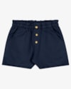 Shorts Infantil Menina em Moletinho Sarjado com Bolso - Kely Kety - Oxford-31161f61-695e-43d5-ae46-04dfa2557122