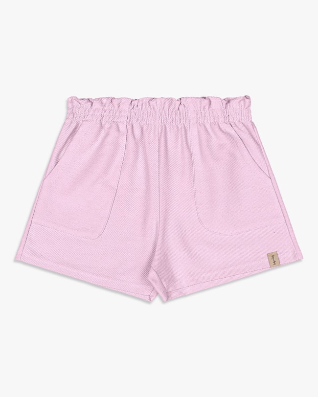 Shorts Infantil Menina em Moletinho Sarjado - Kely Kety - Astral-2ef53339-d73a-4bad-b501-319753e7ebad