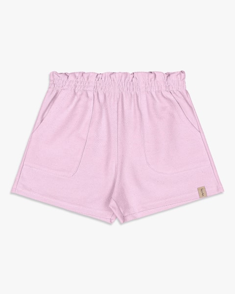 Shorts Infantil Menina em Moletinho Sarjado - Kely Kety - Astral
