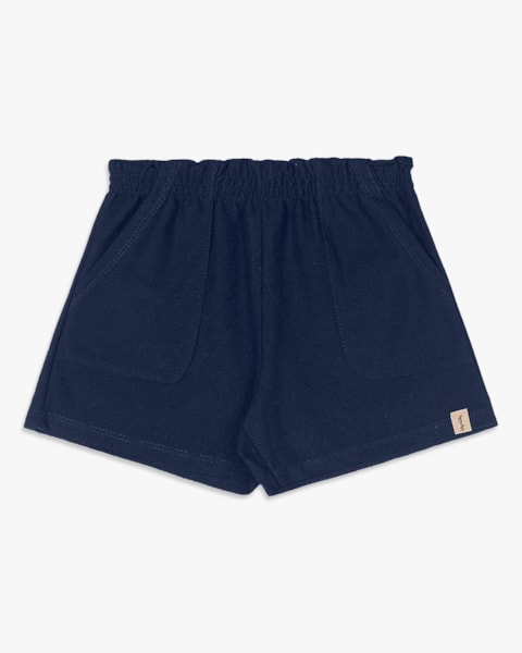 Shorts Infantil Menina em Moletinho Sarjado - Kely Kety - Oxford