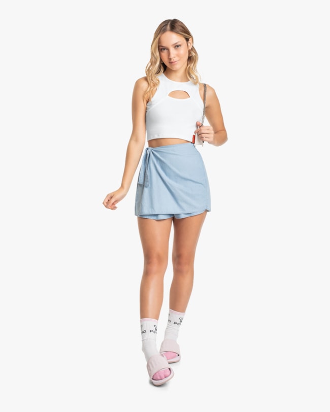 Shorts Juvenil Feminino Chambray BaseD SURFSIDE-4bbab01d-0c47-4ae0-a96c-986be7c8bf7d