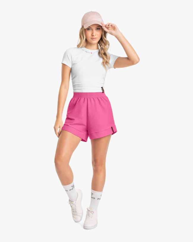 Shorts Juvenil Feminino em Moletinho BaseD-4fb1a70e-9d8f-4e56-8a0a-a9bc8f0ac35f