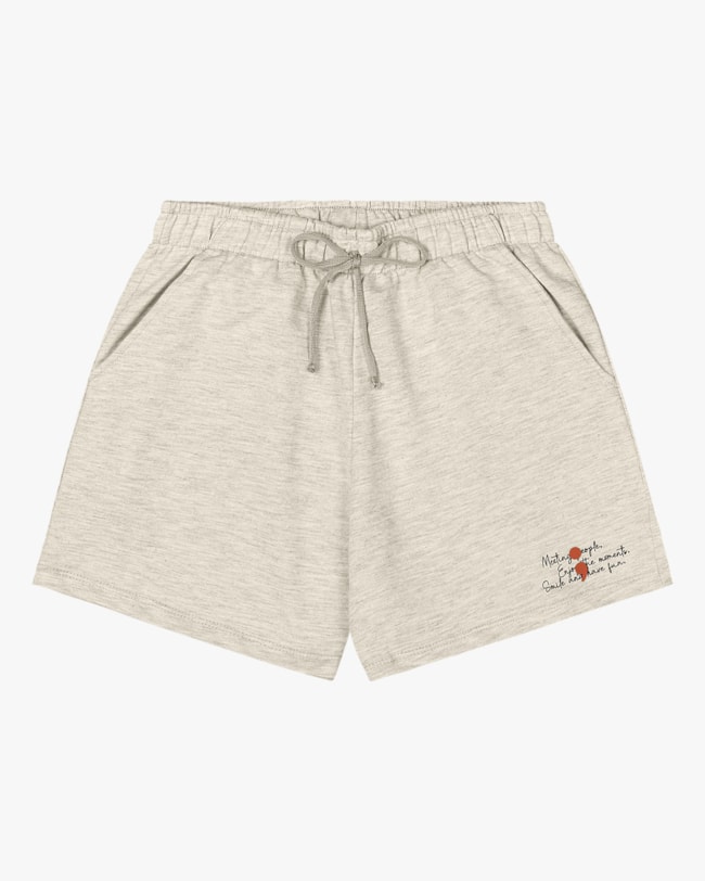 Shorts Juvenil Feminino em Moletinho BaseD Mescla-64dd00d1-df8e-47f1-9fc1-62f85ab8b193
