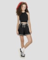 Shorts Juvenil Feminino em Moletinho com Bolso - BaseD - Preto-9a5e7cda-6b5a-4db2-9837-0bb444fbfeee