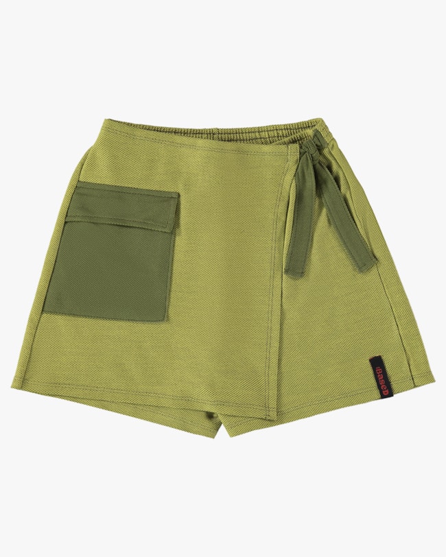 Shorts Saia Juvenil em Moletinho com Bolso - BaseD - Oliveira-456228a0-0f64-412e-ab4a-0b7d94c5eab5