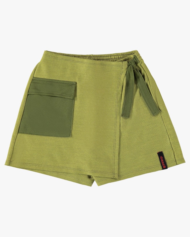 Shorts Saia Juvenil em Moletinho com Bolso - BaseD - Oliveira-eb844046-37a5-4ed5-914a-f80d5be333f4