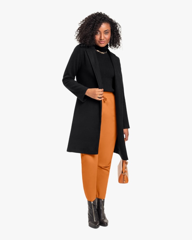 Sobretudo Lã Batida Cereja Rosa Preto-bf275c87-bcd4-48b7-951a-17cd0451b541