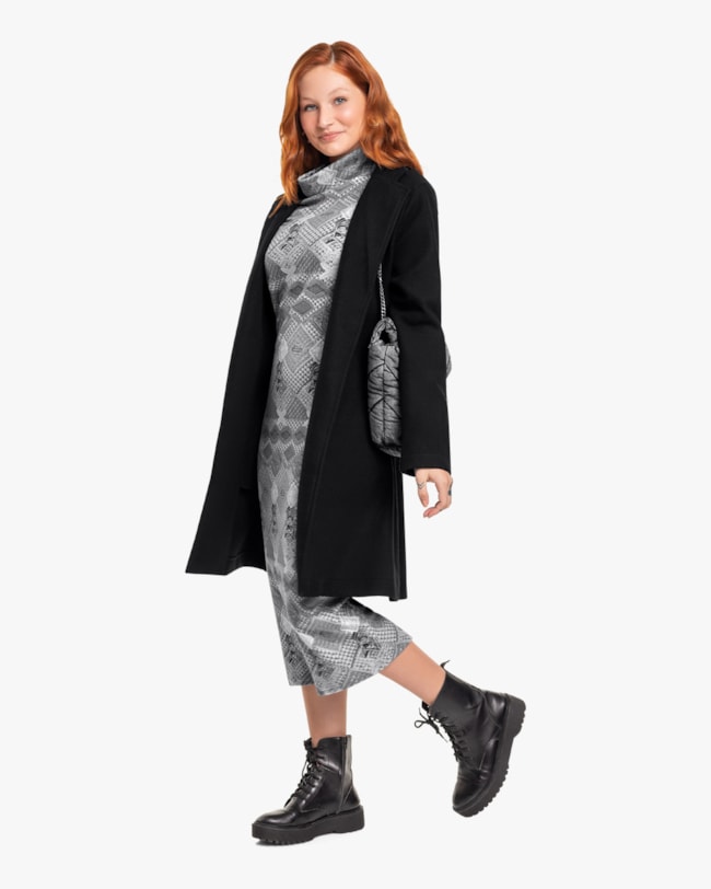 Sobretudo Lã Batida Cereja Rosa Preto-1525b844-9de0-4bec-8cd4-79c67cdbcc40