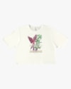 T-shirt em Meia Malha com Estampa Metalizada - Cereja Rosa - Natural-48be3b61-3693-4a12-a969-9e699c824691