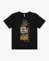 T-shirt Feminina com Estampa Metalizada em Meia Malha - Cereja Rosa - Preto-b4779bd7-c90d-4241-97c9-c954eee1b0dc