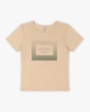 T-shirt Feminina com Estampa Relevo em Viscose Crepe - Cereja Rosa - Deserto-2334b68a-4bde-4531-8013-8215de0f7687