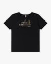 T-shirt Feminina em Peia Palha com Estampa - Cereja Rosa - Preto-18e24791-2a6e-48b2-ac13-1a61fee5bd8a
