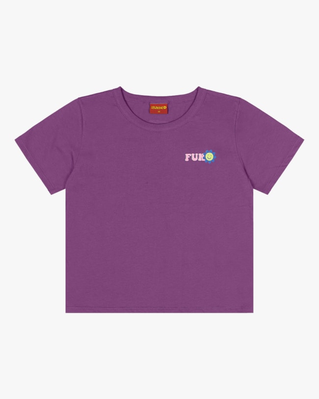 T-shirt Juvenil com Estampa em Meia Malha BaseD Roxo Cristal-33732d33-5d1c-42f6-8ae7-4c83ddbf2f5d