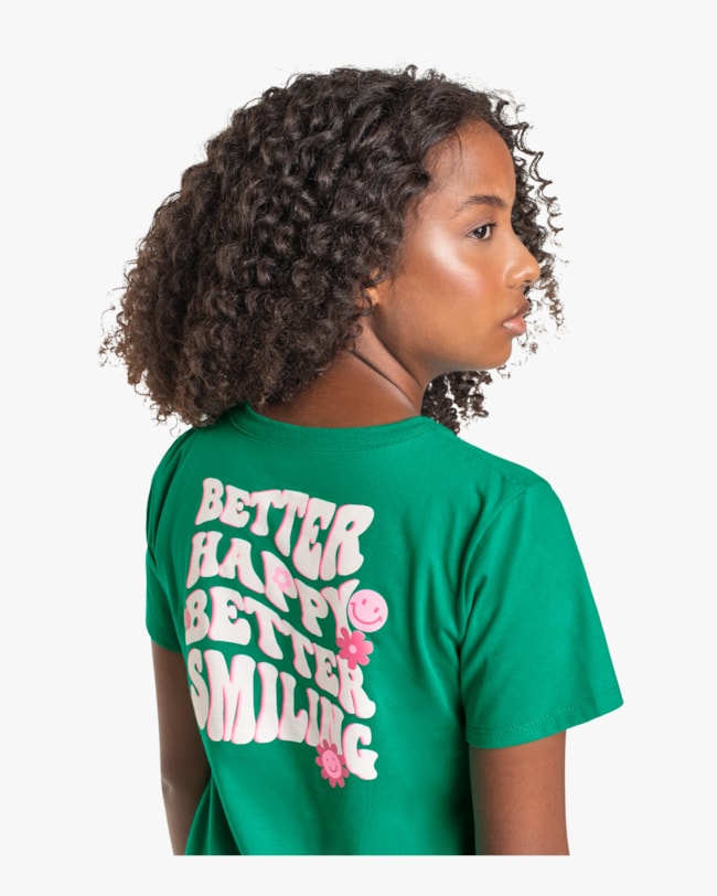 T-shirt Juvenil com Estampa em Meia Malha BaseD  Verde Menta-22ba6014-b4ce-4f9a-98e3-20f4aae59e83