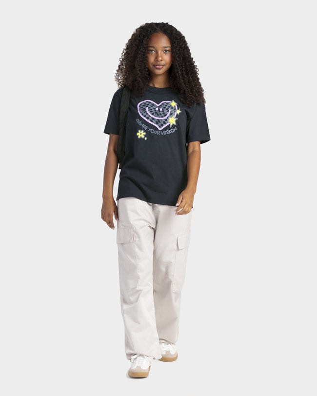 T-shirt Juvenil Oversized em Meia Malha com Estampa - BaseD - Preto-64e1b117-f479-41d8-9256-fc42591c2e54