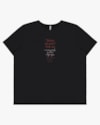 T-shirt Plus Size com Estampa Frase - Cereja Rosa - Preto P-06ae9aa9-2c48-4291-8567-79e715e76623