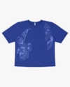 T-shirt Plus Size em Meia Malha - Cereja Rosa - Azul P-d6871a4c-0552-4f44-9a32-1fb466b515c1