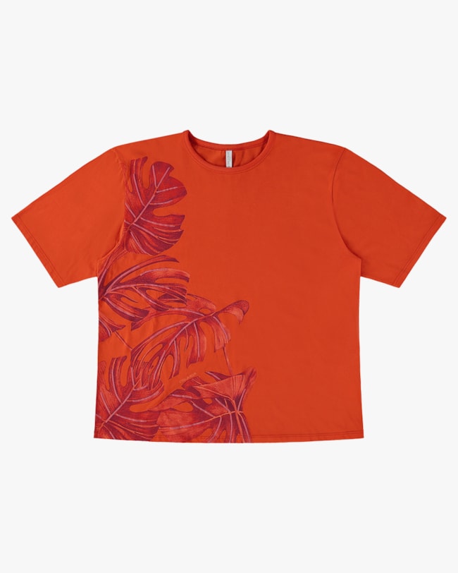 T-shirt Plus Size em Meia Malha com Estampa - Cereja Rosa - Carrot P-39a8908c-8512-4dba-a839-3649a786505a