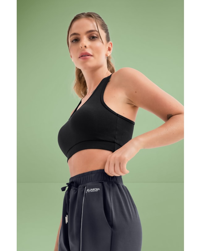 Top Básico Fitness Cereja Rosa - PRETO-b171e21a-0a45-46d1-b55f-245db9157d18