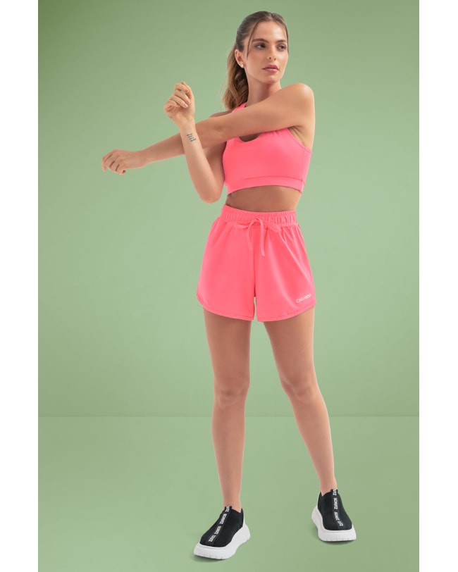 Top Básico Fitness Cereja Rosa - ROSA NEON-bc31cd94-76fd-4ec4-a1f1-9f327ac9ec8c