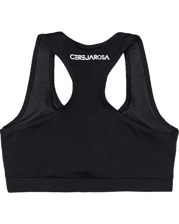 Top Básico Fitness Feminino Cereja Rosa PRETO