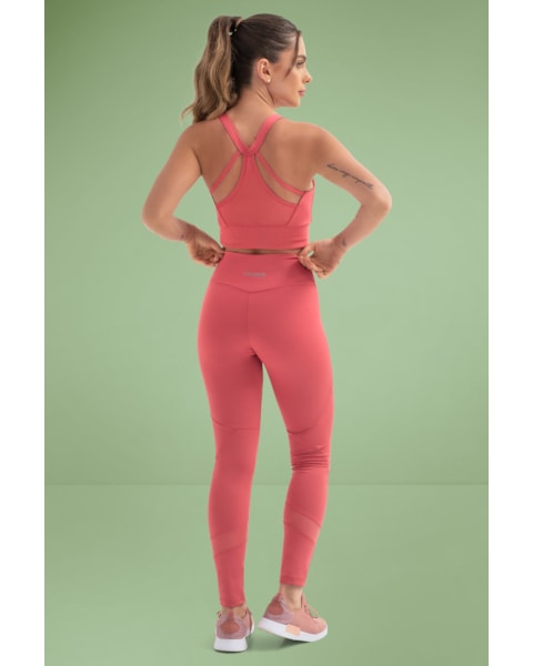 Top Fitness Alongado Cereja Rosa