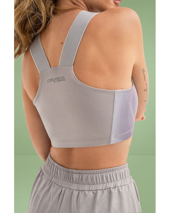 Top Fitness com Alça Larga Cereja Rosa-b19145fb-b7b5-4d51-9de9-5935a7b9b8dc