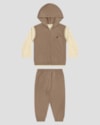 Trijunto Bebê Menino com Camiseta, Colete e Calça - ReiRex - Bege-71a1232a-0015-4242-9c97-59ed77aada2c
