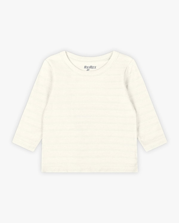 Trijunto Bebê Menino com Camiseta e Colete - ReiRex - Branco