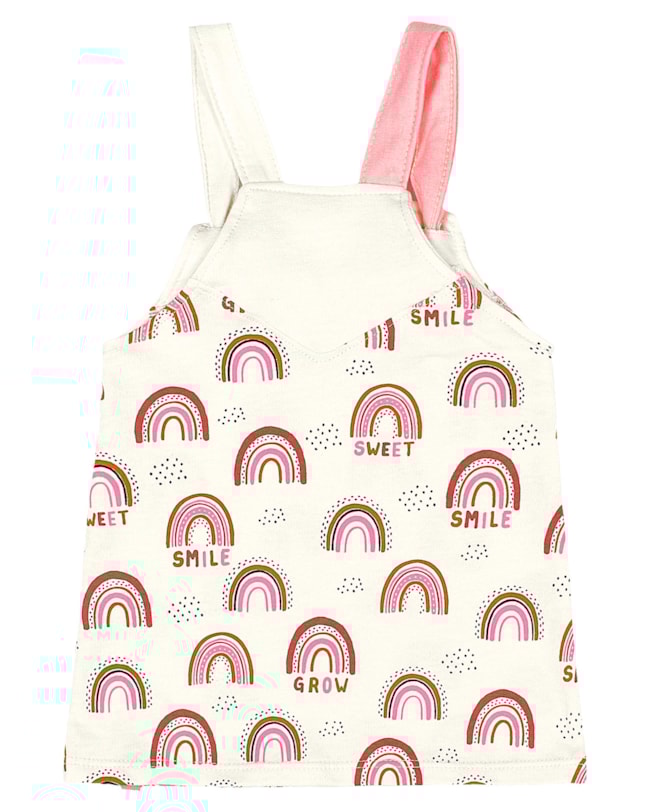 Vestido Bebê Estampado com Tampa Fralda Menina Kely Kety G Natural-39dbced5-6682-4f18-939f-c44eabeb01a4