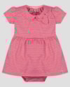 Vestido Body Bebê em Meia Malha Listrada Kely Kety Rosa-193a0af9-5863-48cc-a6fd-3e90f1dc4c2c