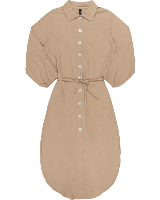 Vestido Camisa Feminina Cereja Rosa Linho-60e2667d-779b-41cc-a1be-4a9cf314e392