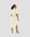 Vestido Camisa Midi em Viscose Linho - Cereja Rosa - Mint-c78c493f-add2-412f-8f21-b21061da7eb6