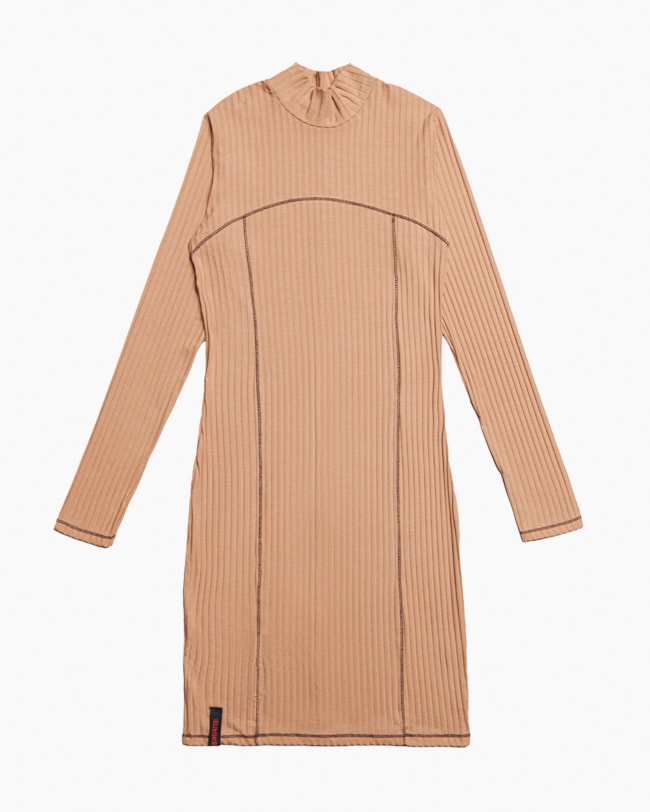 Vestido Canelado Juvenil Feminino Based-ba100763-1000-4f57-bcc6-98b764cd85ff