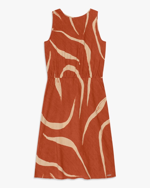 Vestido Curto Acinturado em Viscose Estampada - Cereja Rosa - Inca