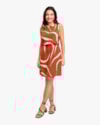 Vestido Curto Acinturado em Viscose Estampada - Cereja Rosa - Inca-0482ab9b-b097-43c1-abb3-9aab6f3bd2f2