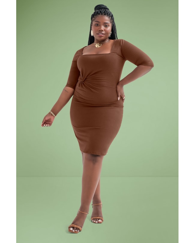 Vestido Curto Canelado Cereja Curves-c52f9a0d-8e08-4f61-a6c9-56359b8cf22e