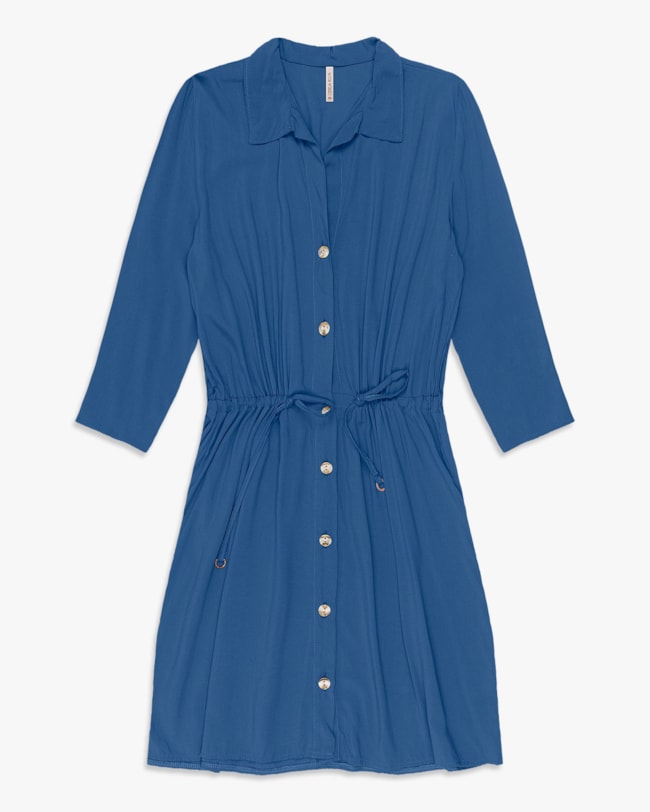 Vestido Curto Chemise em Viscose - Cereja Rosa - Havana-399a4bca-cdc8-4e91-ad5d-4de1143123dc