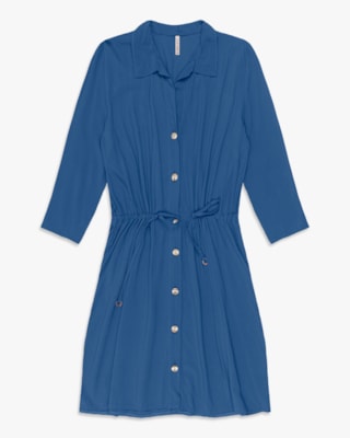 Vestido Curto Chemise em Viscose - Cereja Rosa - Havana-G