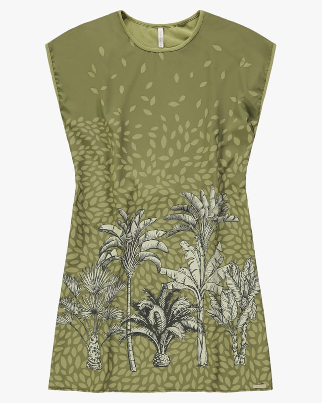 Vestido Curto com Estampa e Amarração Costas -Cereja Rosa - Erva Doce-08214f03-be41-4d61-aeb9-2af8c0be94ea