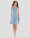 Vestido Curto com Gola Polo em Viscose - Cereja Rosa - Blue Aura-b218d624-2749-47ed-8cdf-aa72e62746e0