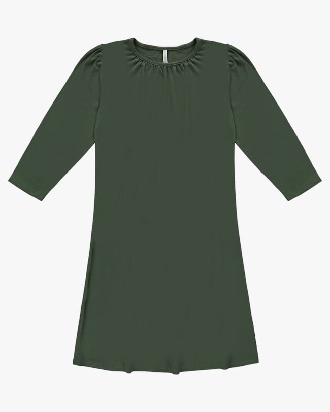 Vestido Curto em Malha Tricot Viscose com Manga 3/4 - Cereja Rosa - Basílico P-e81fbd65-aa21-42ad-a88e-ba4d462bf887