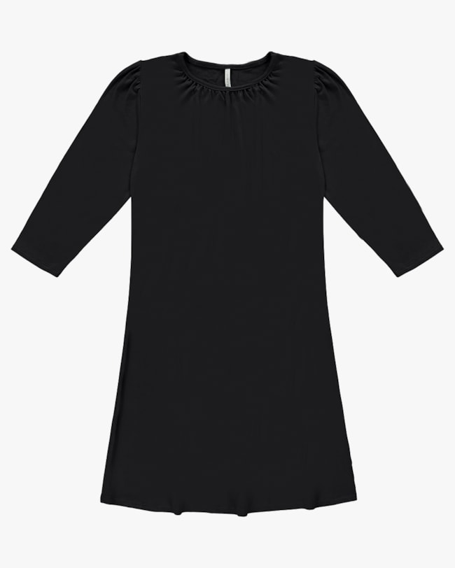 Vestido Curto em Malha Tricot Viscose com Manga 3/4 - Cereja Rosa - Rosa P-4677f0ed-8957-457a-87fd-c8092c98b6cc