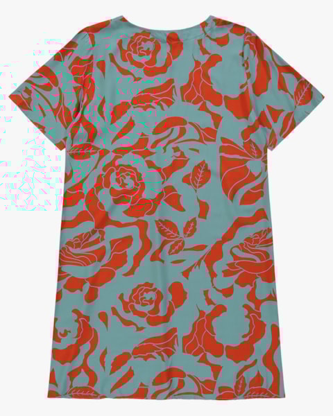 Vestido Curto em Viscose - Cereja Rosa - Carrot