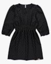 Vestido Curto Evasê com Manga 7/8 - Cereja Rosa - Preto P-a1f5d2e3-3fa1-4cd8-97ab-9e78ceffa170