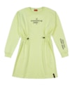 Vestido Curto Juvenil com Manga Longa em Moletom - Matcha-4fbb3b9e-9cd8-4e91-bb42-eed05c3d9d70