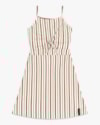 Vestido Curto Juvenil Cut Out em Canelado Listrado - BaseD - Natural-dd19616b-5ef0-4a0c-a596-75aa15c76ba4