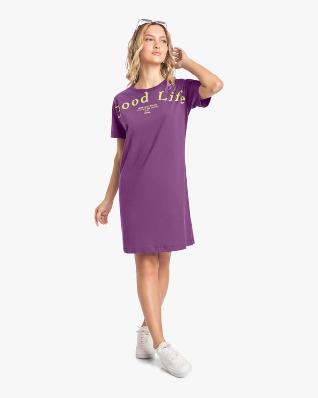 Vestido Curto Juvenil em Meia Malha BaseD 12 Roxo Cristal-ec547010-2a0c-4b92-b92f-b398ae52ee2b