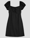 Vestido Curto Juvenil em Tecido Viscose BaseD Preto-0ba8903a-bb73-4884-a5ca-34cf07ac2b4b