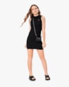 Vestido Curto Juvenil Halter Neck Canelado - BaseD - Preto-dc751149-1f7b-48fb-948e-1415c63c9f60